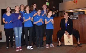 A group of children and musicians with the Colorado Springs Conservatory performed at the April 18, 2019, Board of County Commissioners meeting as part of Child Abuse Prevention Month.