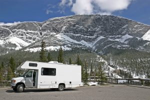 motor home and scenery